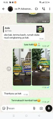Testimonial Papan Bunga Pernikahan bsd
