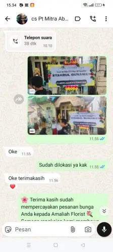 Testimonial Papan Bunga bsd