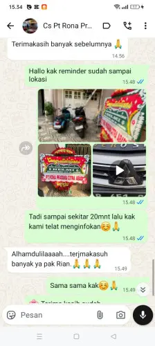 Testimonial Papan Bunga bsd