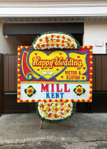 Papan Bunga Pernikahan bsd